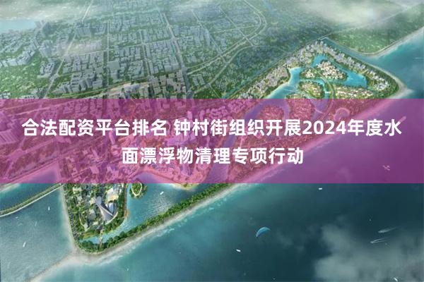 合法配资平台排名 钟村街组织开展2024年度水面漂浮物清理专项行动